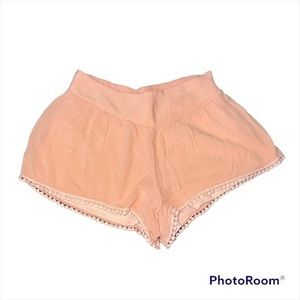 Freebird peachy crotchet gauzy shorts size medium